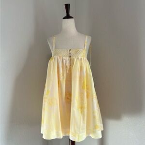 Gianni Bini x Shea Leigh Mills Limoncello Floral Print Mini Baby Doll Romper